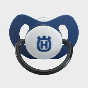 HUSQVARNA Navy and White Baby Pacifier